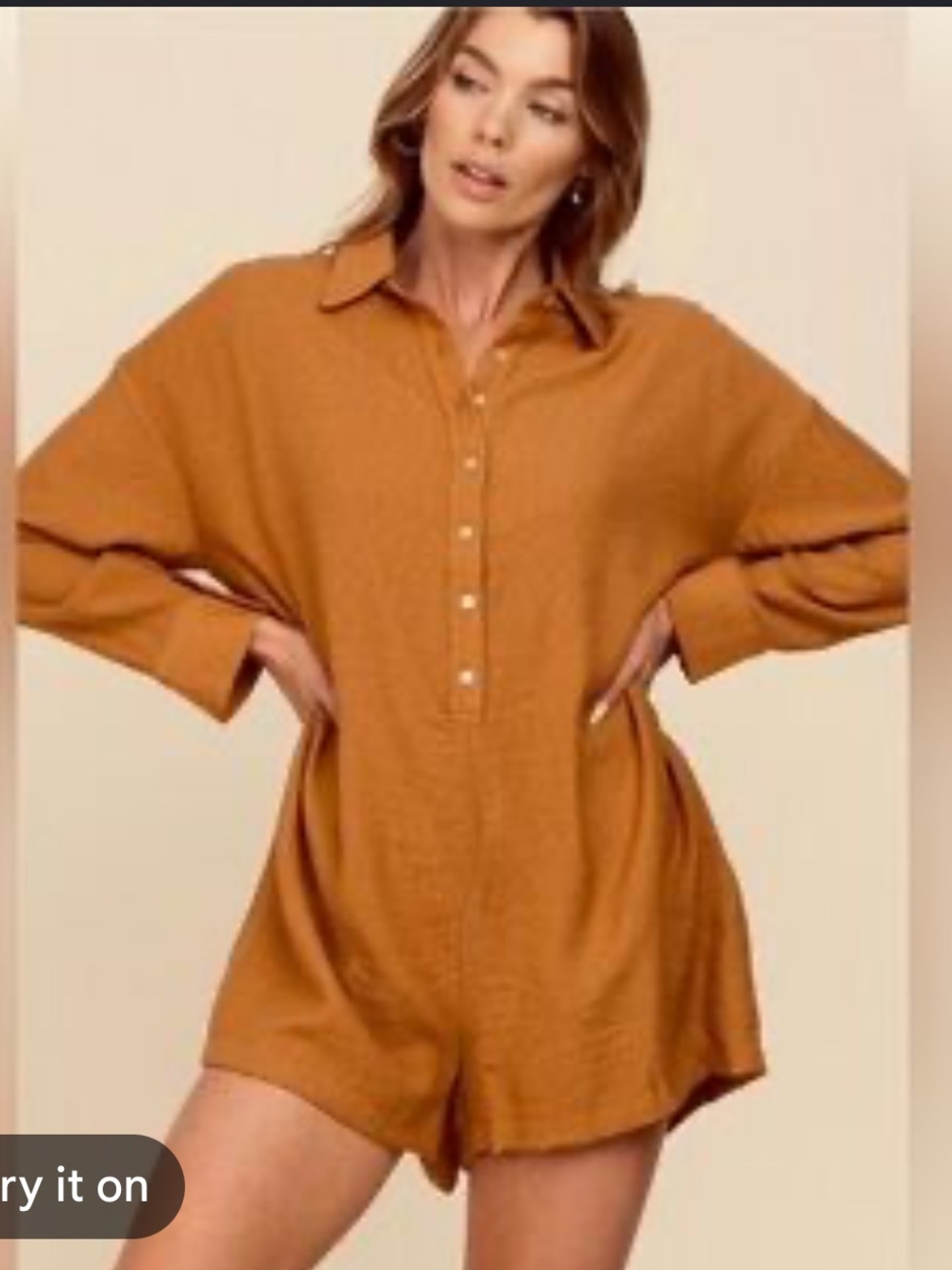 ILLA ILLA Mustard Long-Sleeve Romper